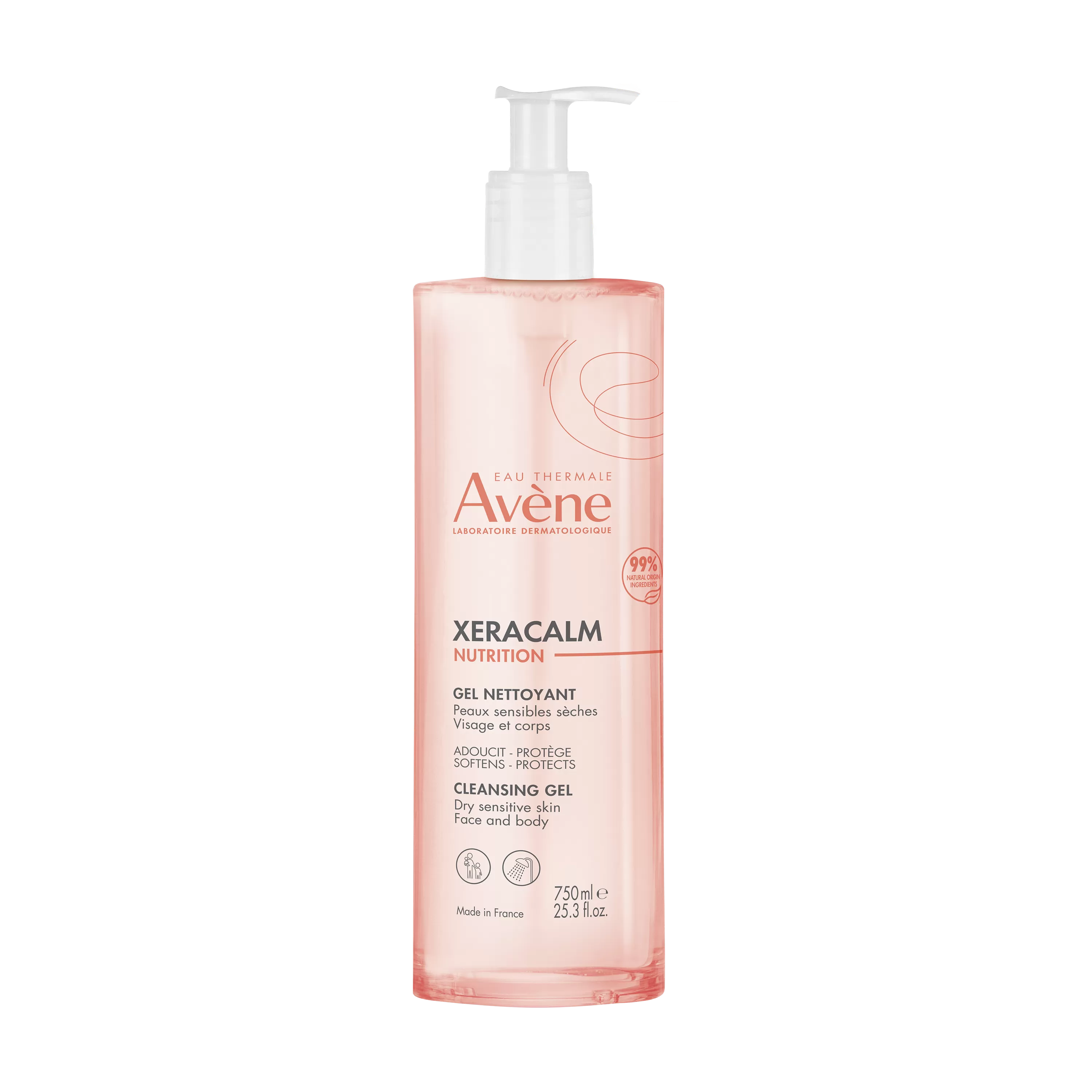 AVENE Xeracalm Nutrition vlažilni gel za čiščenje