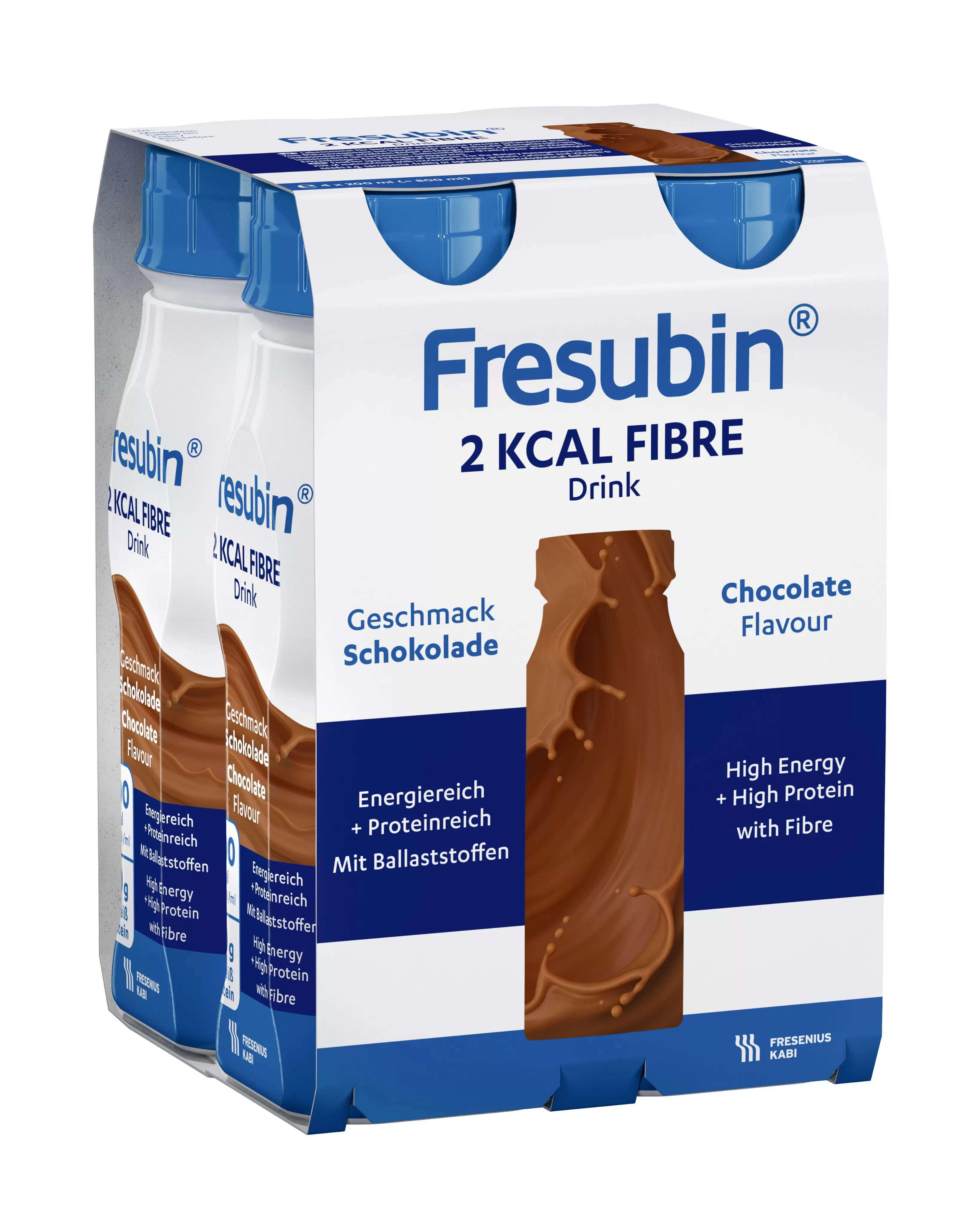 FRE SUBIN 2 Kcal FIBRE čokolada 4 x 200 ml