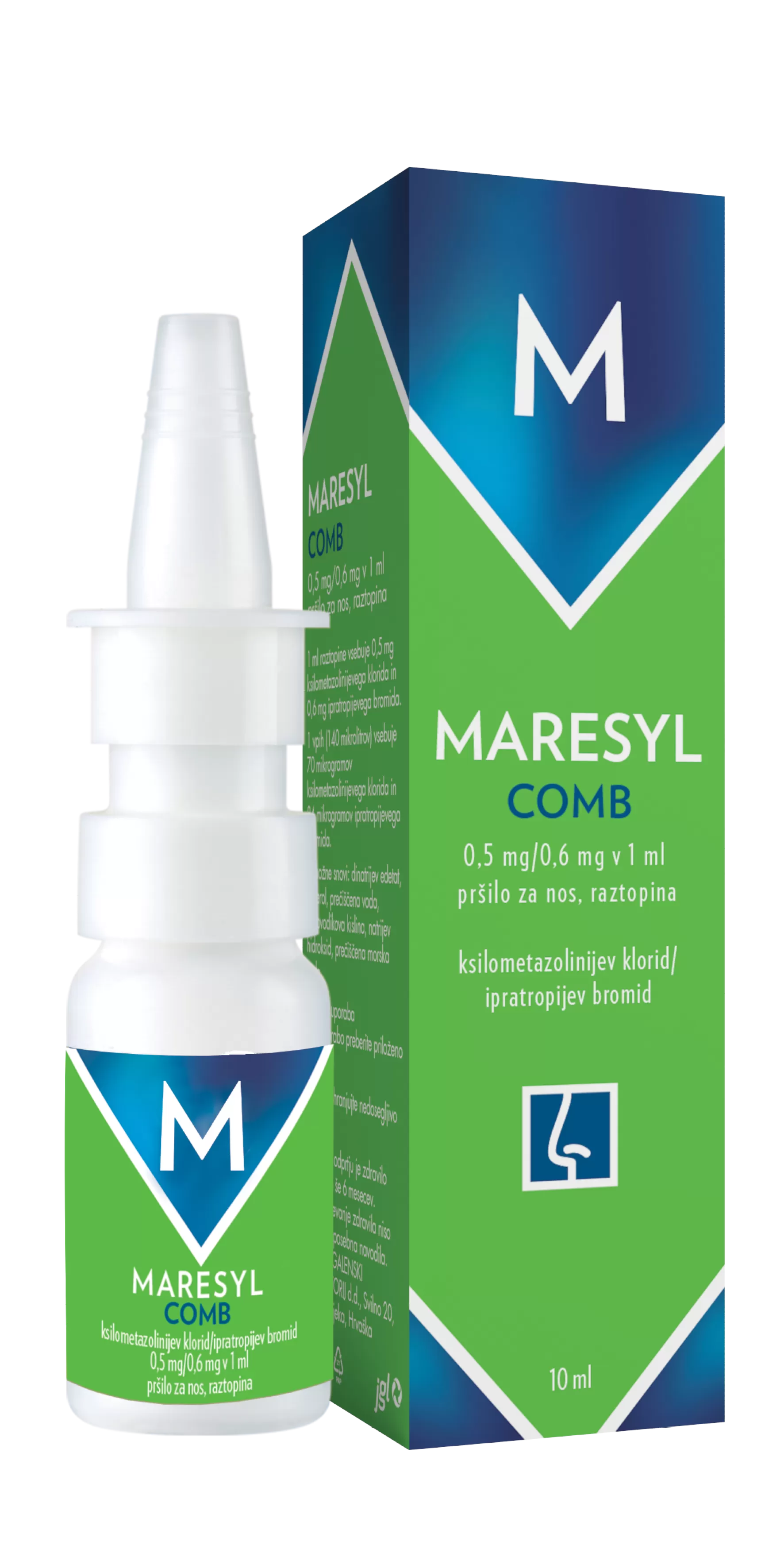 Maresyl COMB 0,5/0,6 mg/ml pršilo za nos