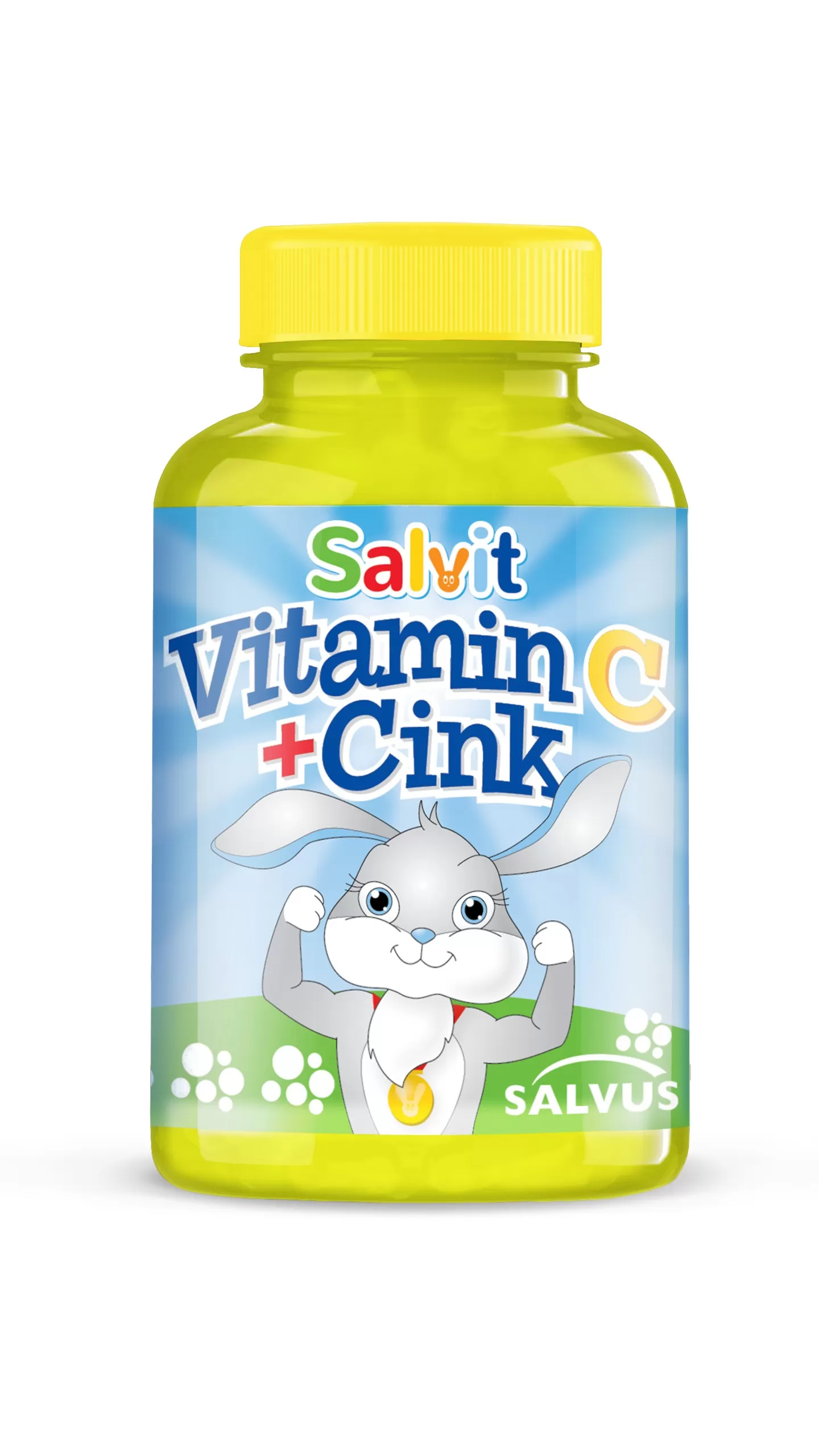 Salvit Vitamin C + Cink, z okusom limone